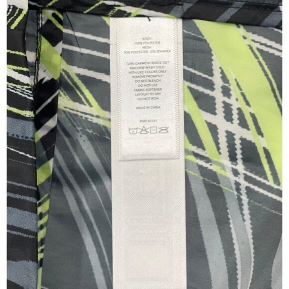 NWT Rise by LuLaRoe Determined Athletic Zip Jacket Small Black Green Hi-Low Vent - Picture 12 of 16